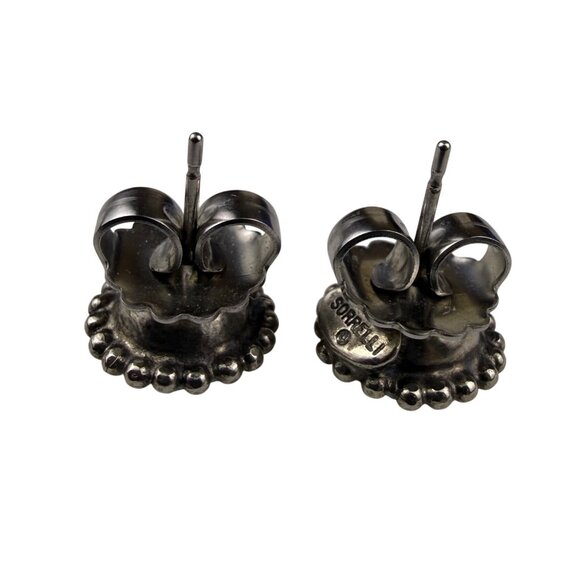 Sorrelli Womens Silver Tone Beaded Stud Earrings With Iridescent Round Crystals - Picture 3 of 5